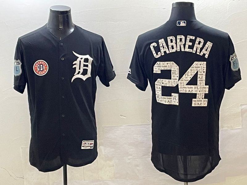 Men Detroit Tigers #24 Cabrera Black Fashion Elite 2025 Nike MLB Jersey style 7->detroit tigers->MLB Jersey